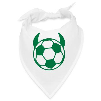 Fußball Teufel - Bandana - Weiß - Vorne