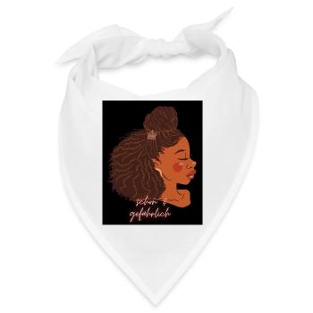 schwarz & stolz design schön gefährlich frau afro - Bandana - Weiß - Vorne