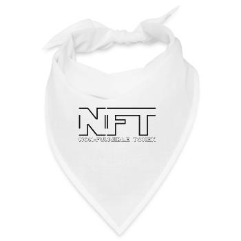 Non Fungible Token NFT - Dezentrale Finanzen DEFI - Bandana - Weiß - Vorne