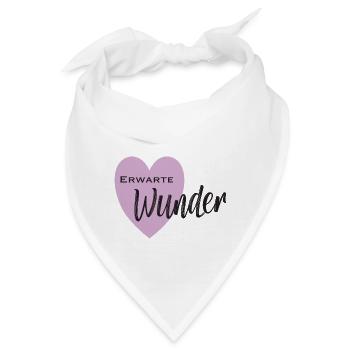 ERWARTE WUNDER - Bandana - Weiß - Vorne