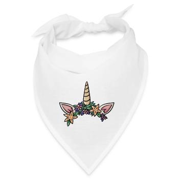 Einhorn Ohren Kopfschmuck niedliche Geschenkidee - Bandana - Weiß - Vorne