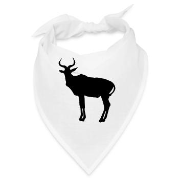 Antilope - Bandana - Weiß - Vorne