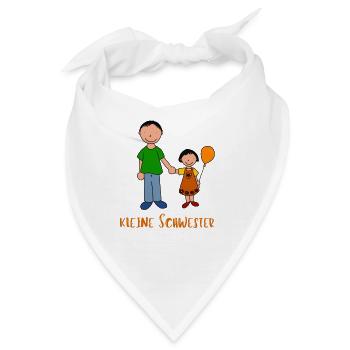 Kleine Schwester - Bandana - Weiß - Vorne