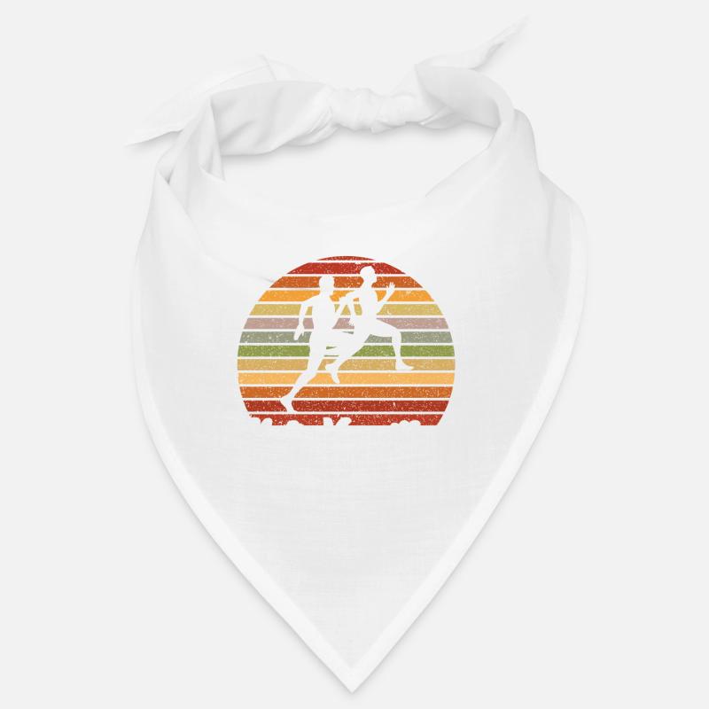 Runner Half Marathon Jogger Cadeau - Bandana - blanc