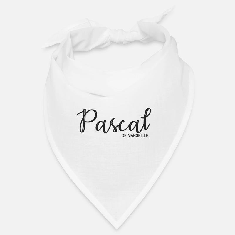 Pascal de Marseille Geschenk T Shirt Pascal - Bandana - Weiß