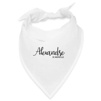 Alexandre de Marseille Cadeau T-Shirt Alexandre - Bandana - Weiß - Vorne
