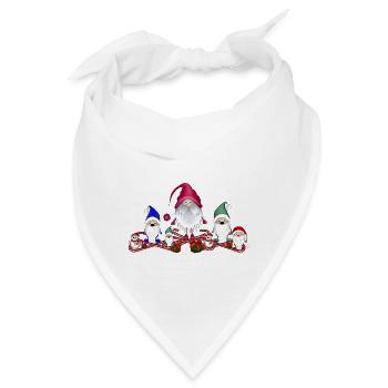 Wichtel Weihnachten - Bandana - Weiß - Vorne