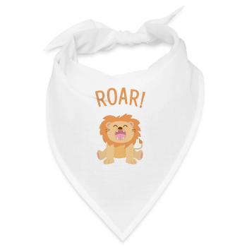 Brüllen! Löwe - Bandana - Weiß - Vorne