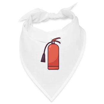 Instrument zur Brandbekämpfung - Bandana - Weiß - Vorne