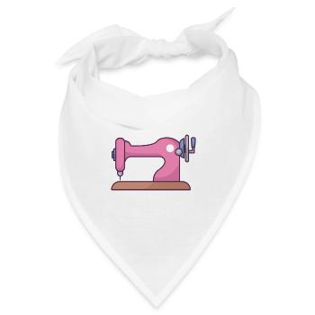 Nähmaschine - Bandana - Weiß - Vorne