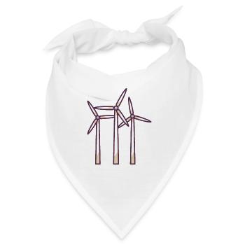 Windenergie - Bandana - Weiß - Vorne