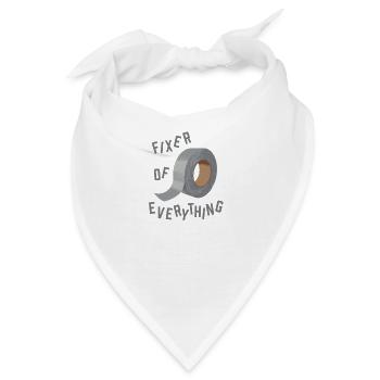 Lustiges Klebeband - Fixierer von allem. - Bandana - Weiß - Vorne