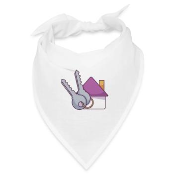 Hausschlüssel - Bandana - Weiß - Vorne