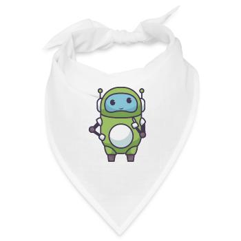 Robotik eines Roboters - Bandana - Weiß - Vorne