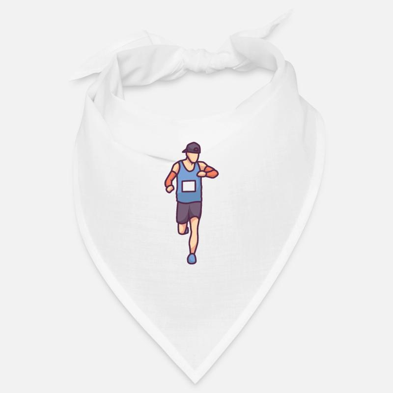 Coureur dans une course. Bandana