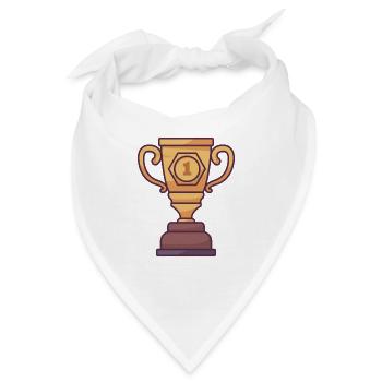 Marathon-Trophäe - Bandana - Weiß - Vorne