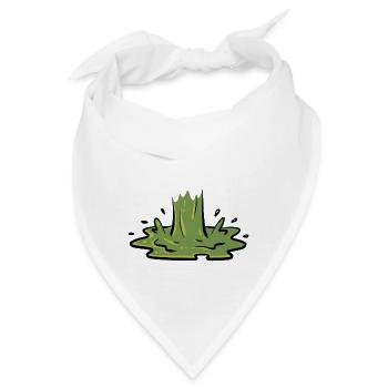 Schleim grüne Kotze Geschenkidee Slime - Bandana - Weiß - Vorne