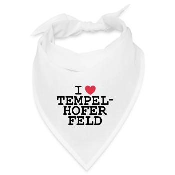 I love Tempelhofer Feld - Bandana - Weiß - Vorne