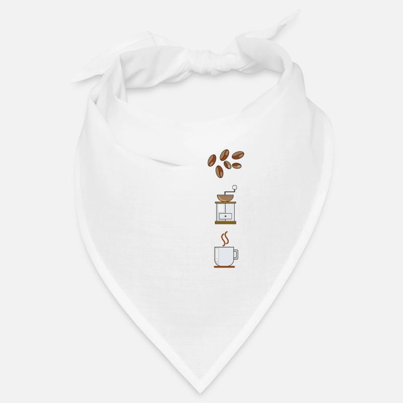 Math Teacher Derivation Coffee Lovers - Bandana - white
