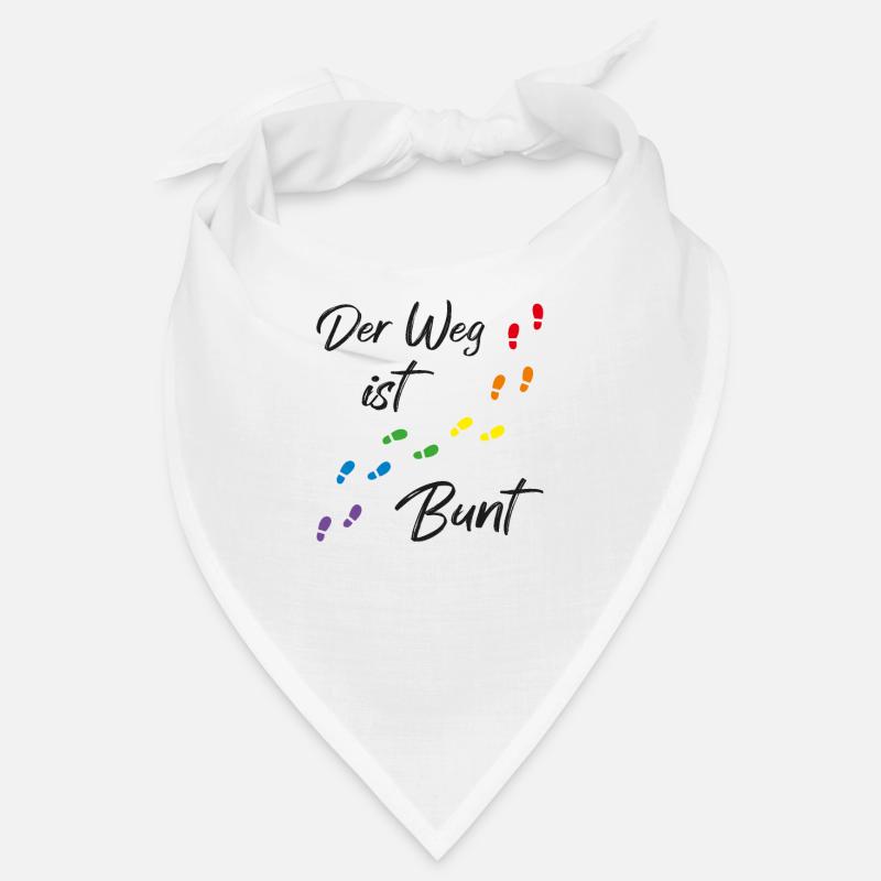 Der Weg ist Bunt LGBTQ CSD Geschenk Bandana