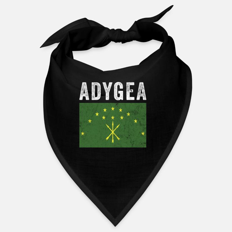 Adygea Flag Distressed - Circassian Flag Bandana