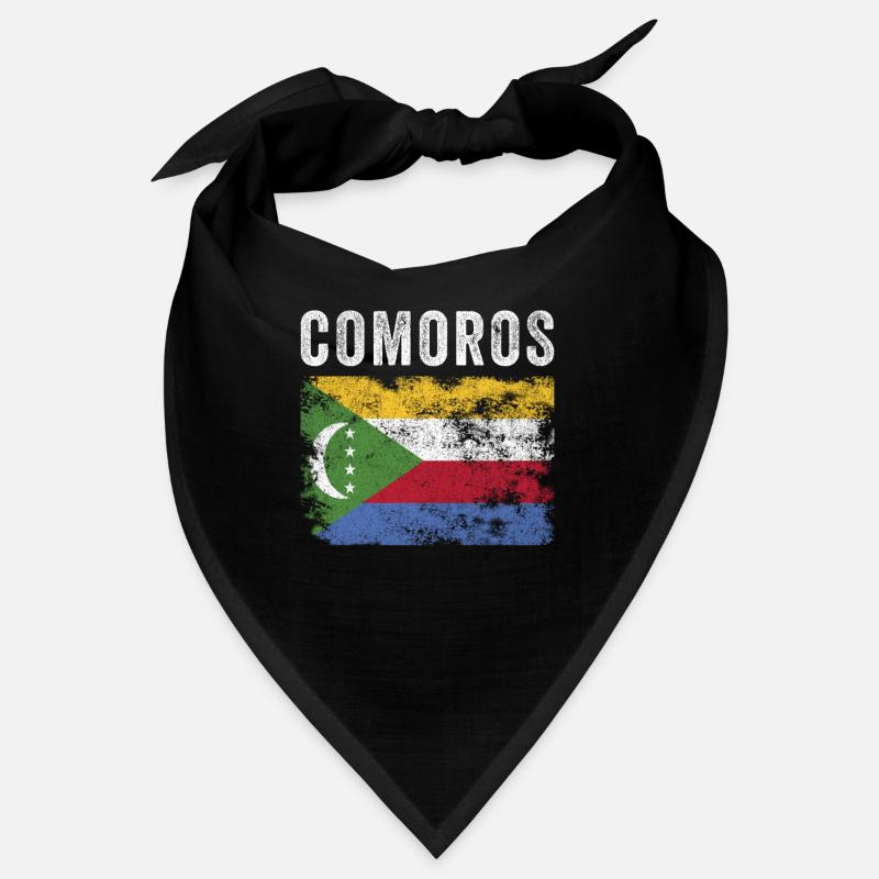 Comoros Flag Distressed - Comoran Flag Bandana