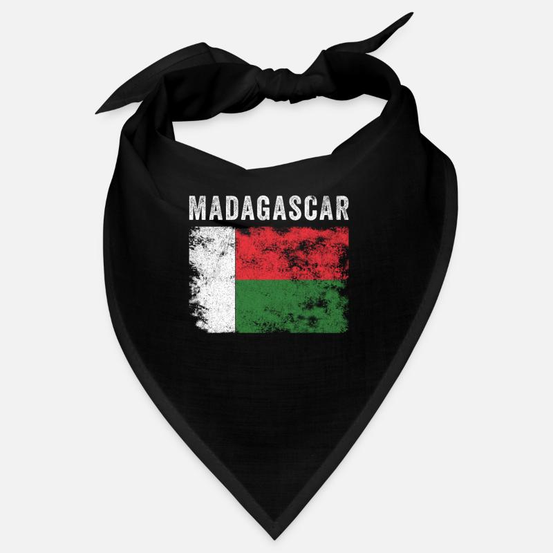 Madagascar Drapeau Malgache en détresse Drapeau malgache Bandana