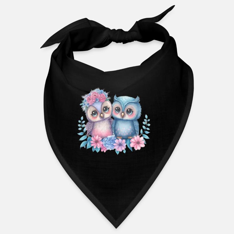Eule Valentinstag Lustig T-Shirt Geschenkidee Bandana
