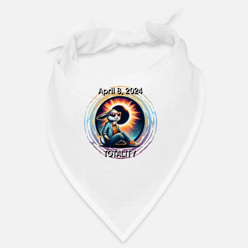 Cool Rabbit Solar April 8, 2024 Eclipse Totality Bandana