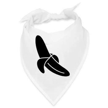Banane - Bandana - Weiß - Vorne