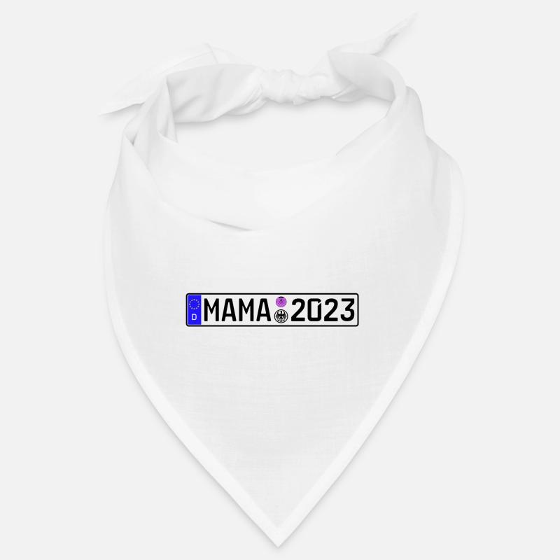 Mama 2023 Mutter werden Nummernschild Bandana