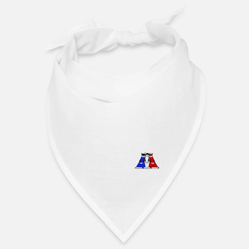 Blue White Red Horses Bandana