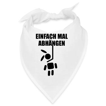 Hase Bunny Kaninchen Galgen Haengk osterhase - Bandana - Weiß - Vorne