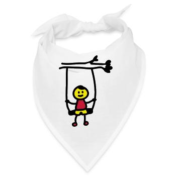 Kind Schaukel 3 - Bandana - Weiß - Vorne