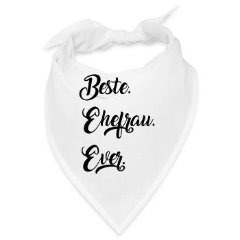 Ehefrau - Bandana - Weiß - Vorne
