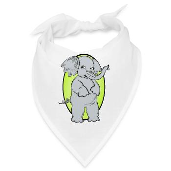 Elefant Elephant Zirkus - Bandana - Weiß - Vorne