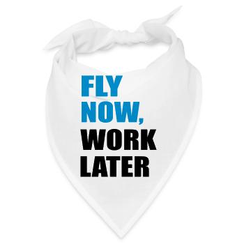 fliegen - Bandana - Weiß - Vorne