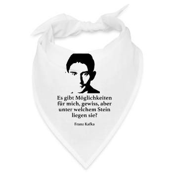 Kafka: Es gibt Möglichkeiten für mich, gewiss, ab - Bandana - Weiß - Vorne