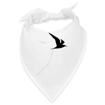 Kackvogel Bird shit vogel kacke scheiße 2c - Bandana - Weiß - Vorne