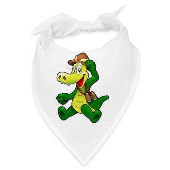 kroko 12 - Bandana - Weiß - Vorne