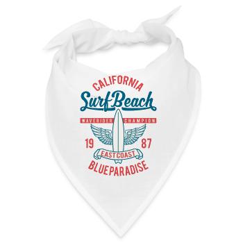 Surfen Surf Weihnachten Sonne Strand Wellenreiten - Bandana - Weiß - Vorne