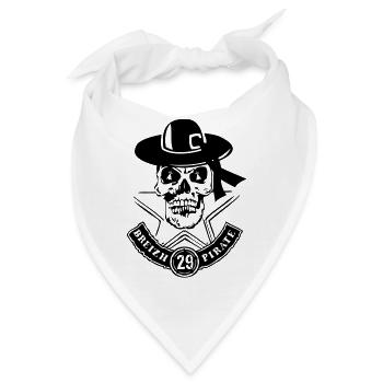 Todeskopf breizh pirate 29 finistere - Bandana - Weiß - Vorne