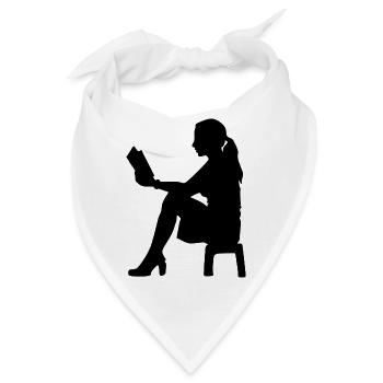 Die anonyme Leserin - Bandana - Weiß - Vorne