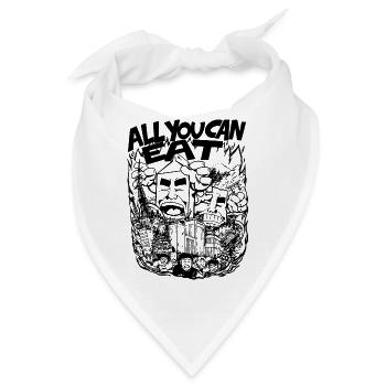 All You Can Eat - Bandana - Weiß - Vorne