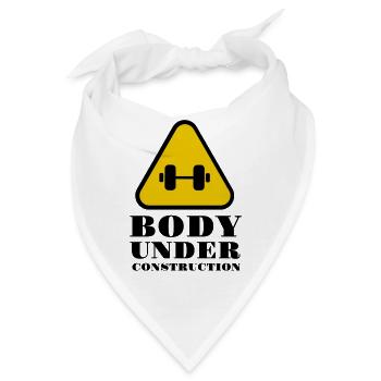 Body Under Construction - Bandana - Weiß - Vorne