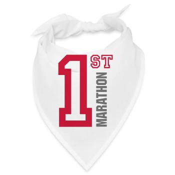 1st Marathon - Bandana - Weiß - Vorne