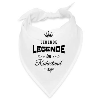 Lebende Legende im Ruhestand! - Bandana - Weiß - Vorne