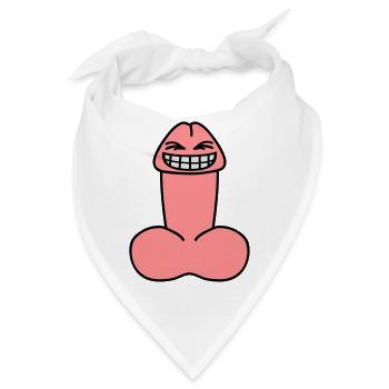 cheeky_penis - Bandana - Weiß - Vorne