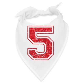 5 five fuenf red rot (de) - Bandana - Weiß - Vorne