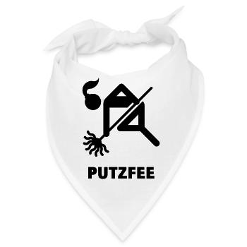 Putzfee / Putzfrau - Bandana - Weiß - Vorne